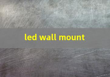  led wall mount